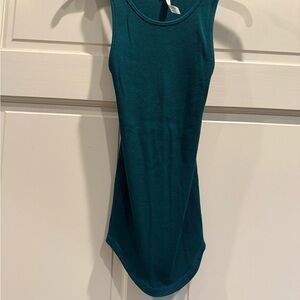 Free People teal sleeveless tank.